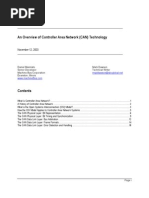 An Overview of Controller Area Network (CAN) Technology: November 12, 2003