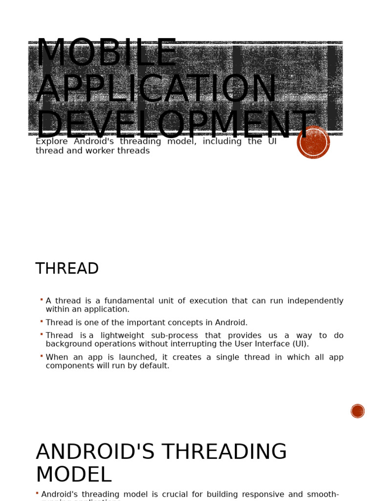 Mobile Application Development 11 | PDF | Thread (Computing) | User ...