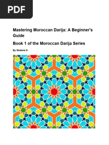 Moroccan Darija for Beginners