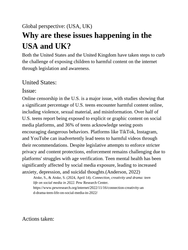 Global Perspective Issue Example | PDF | Privacy