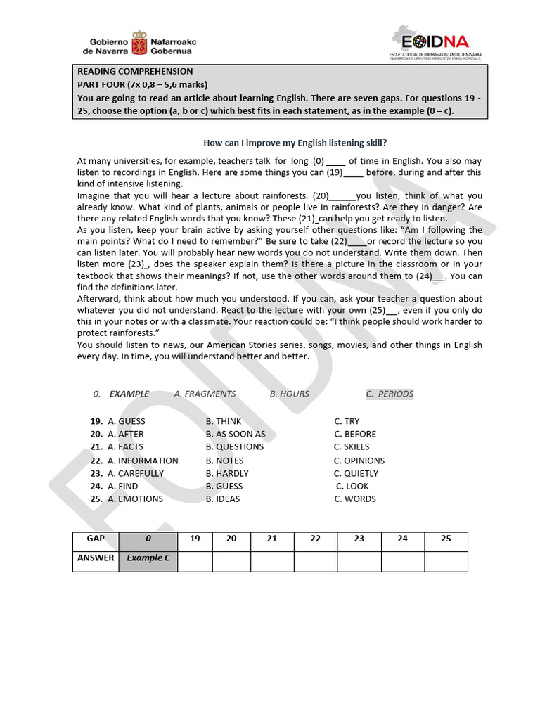 Enhancing English Listening Skills | PDF | Reading Comprehension | Learning