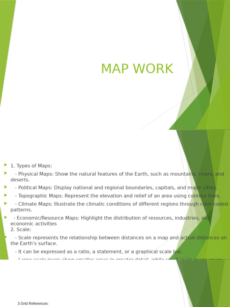 Map Work Pdf Contour Line Map