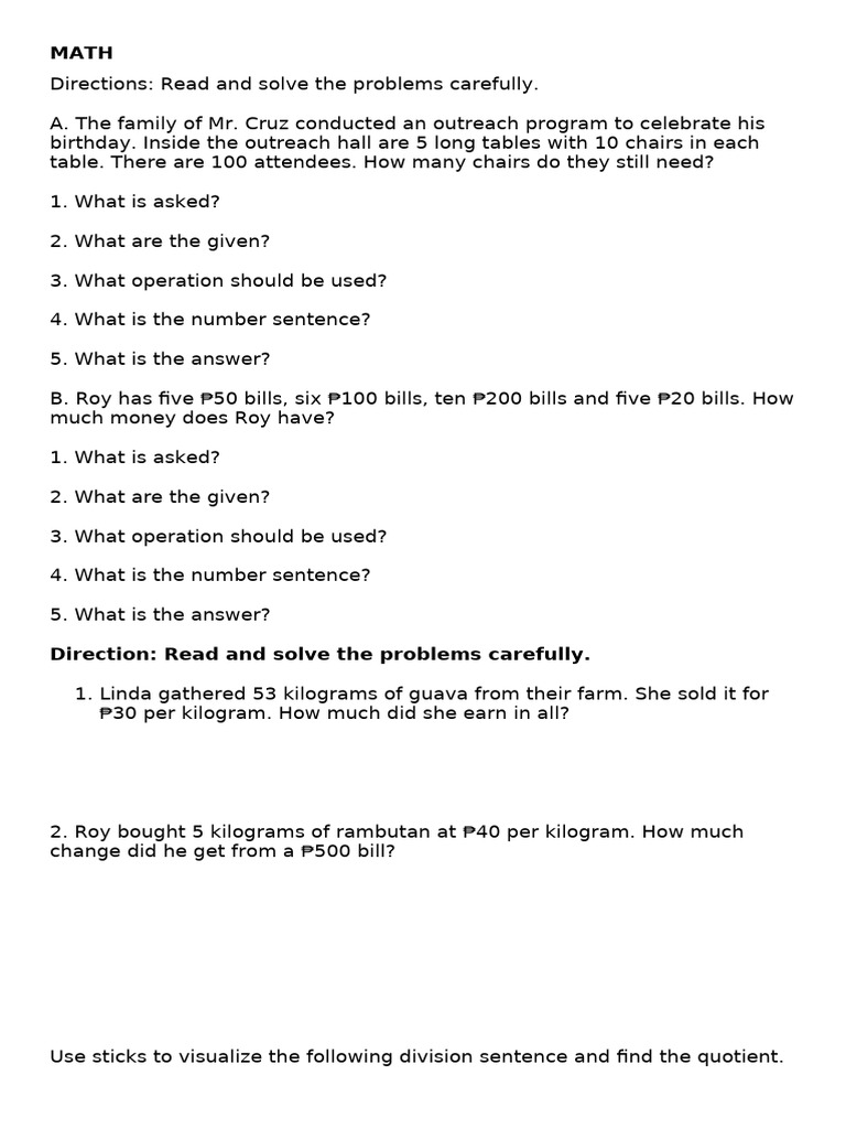 Math Problem Solving Guide | PDF