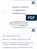 Gestion Organisation de La Maintenance