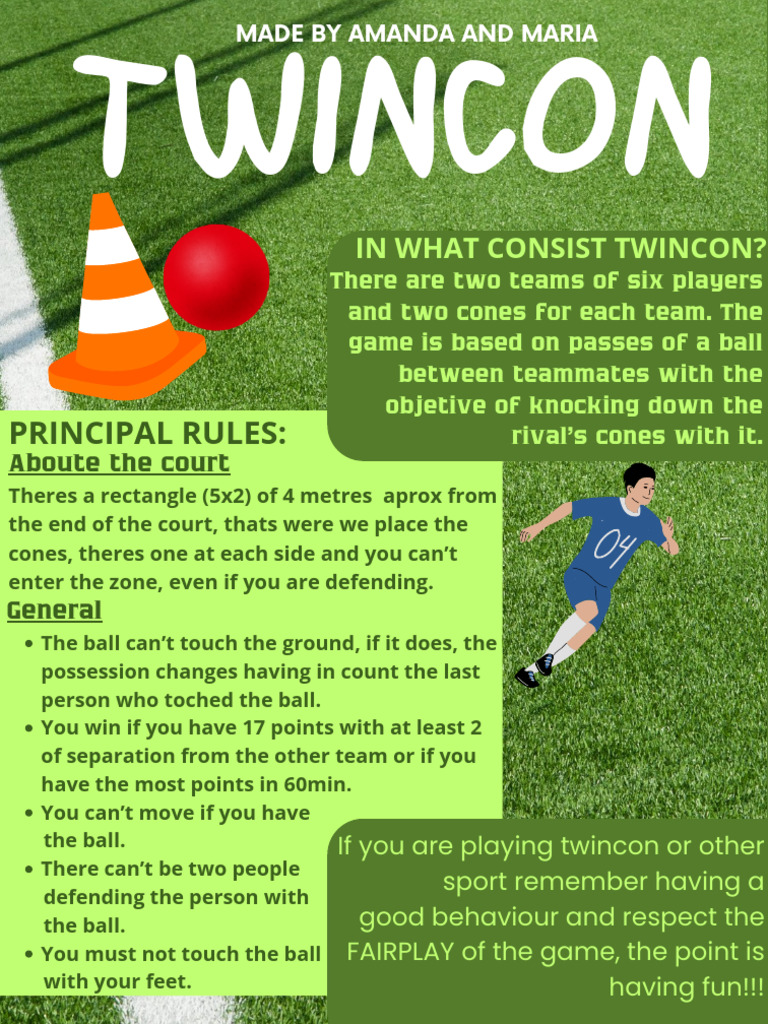 Twincon: Team Cone Knockdown Game Rules | PDF