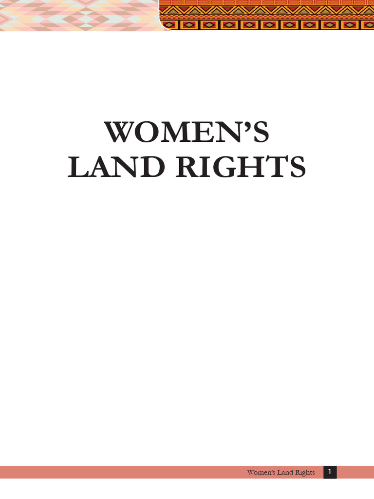 Women's Land Rights in Kenya: Overview | PDF | Marriage | Gender Studies