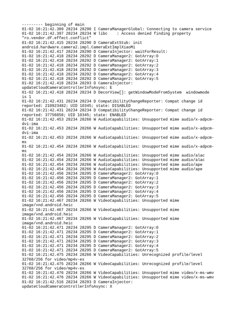 Log Cat 1735809702329 | PDF | Computing | Computer Programming