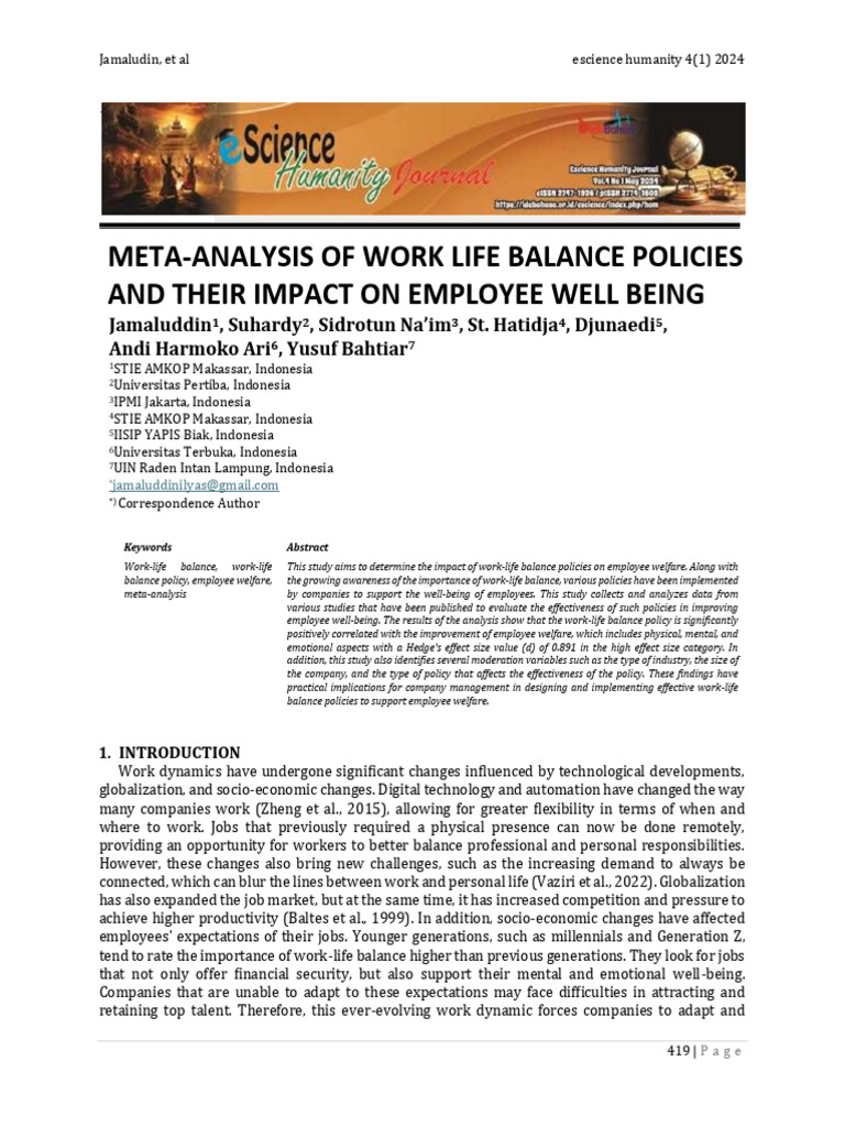 155-Article Text-952-1-10-20240820 | PDF | Employment | Job Satisfaction