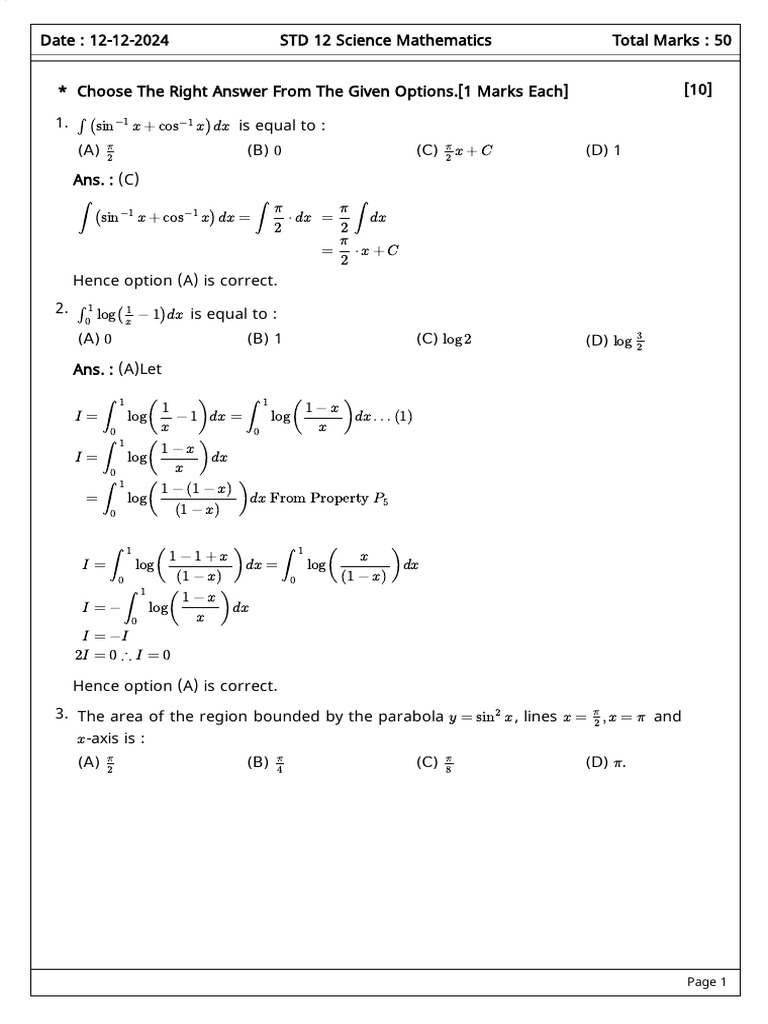 2024 12 12 08 02 Solution Pdf Multiplication Elementary Mathematics