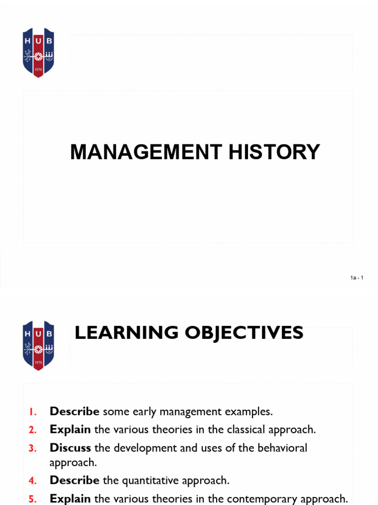 L2 - History of Management | PDF | Business | Economies