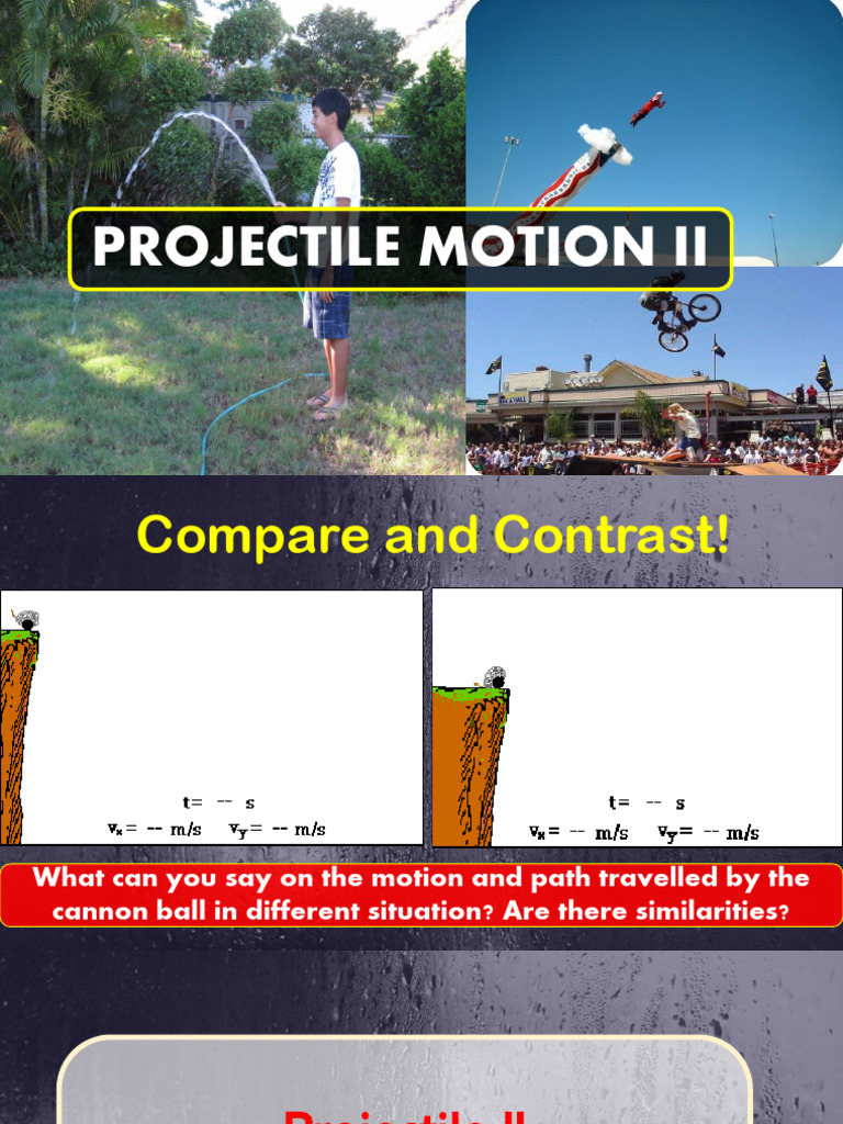 2ND Week 3 POJECTILE MOTION II | PDF | Projectiles | Mechanics