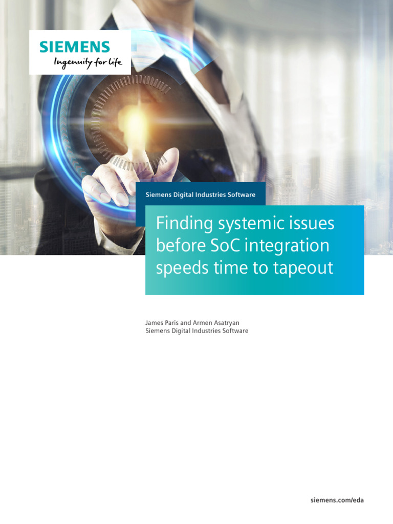 Siemens SW Finding Systemic Issues Before SoC Integration WP 81988 C1 ...