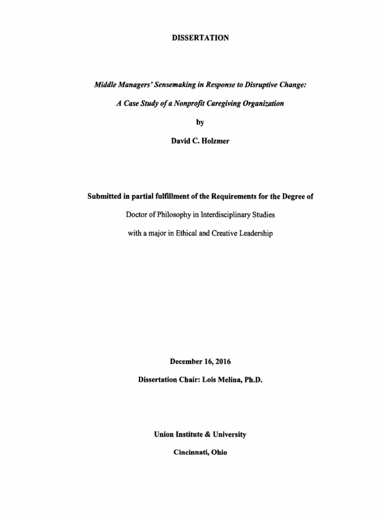 Middle Managers' Sensemaking in Change | PDF | Schema (Psychology ...