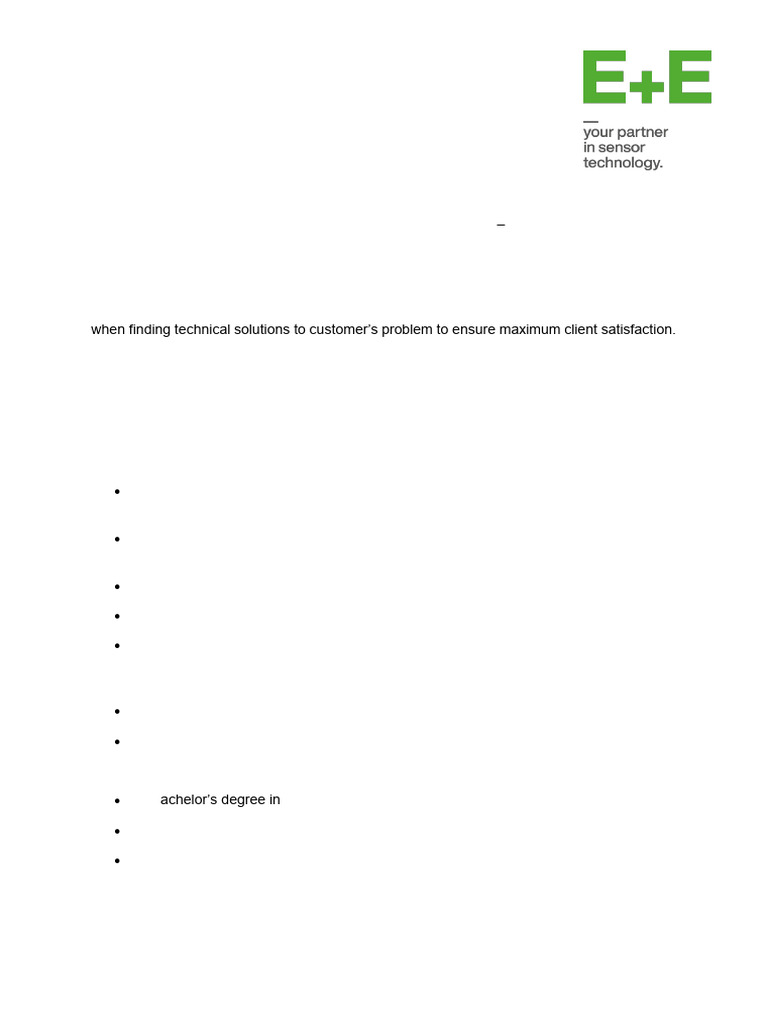 Application engineer job description pdf