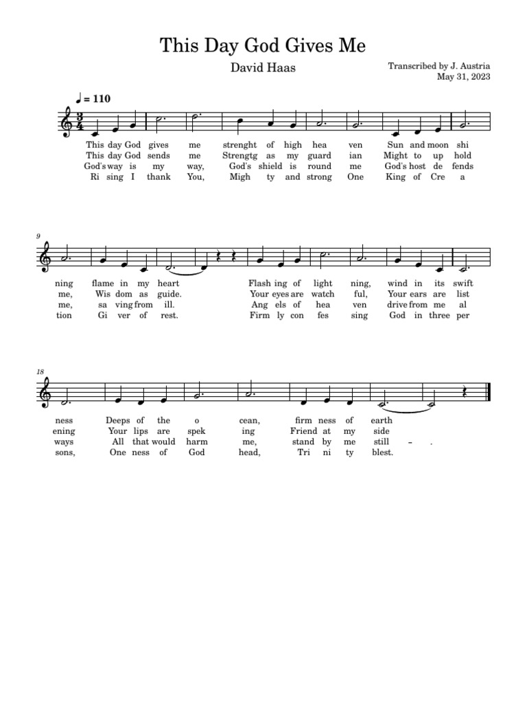 This Day God Gives Me | PDF