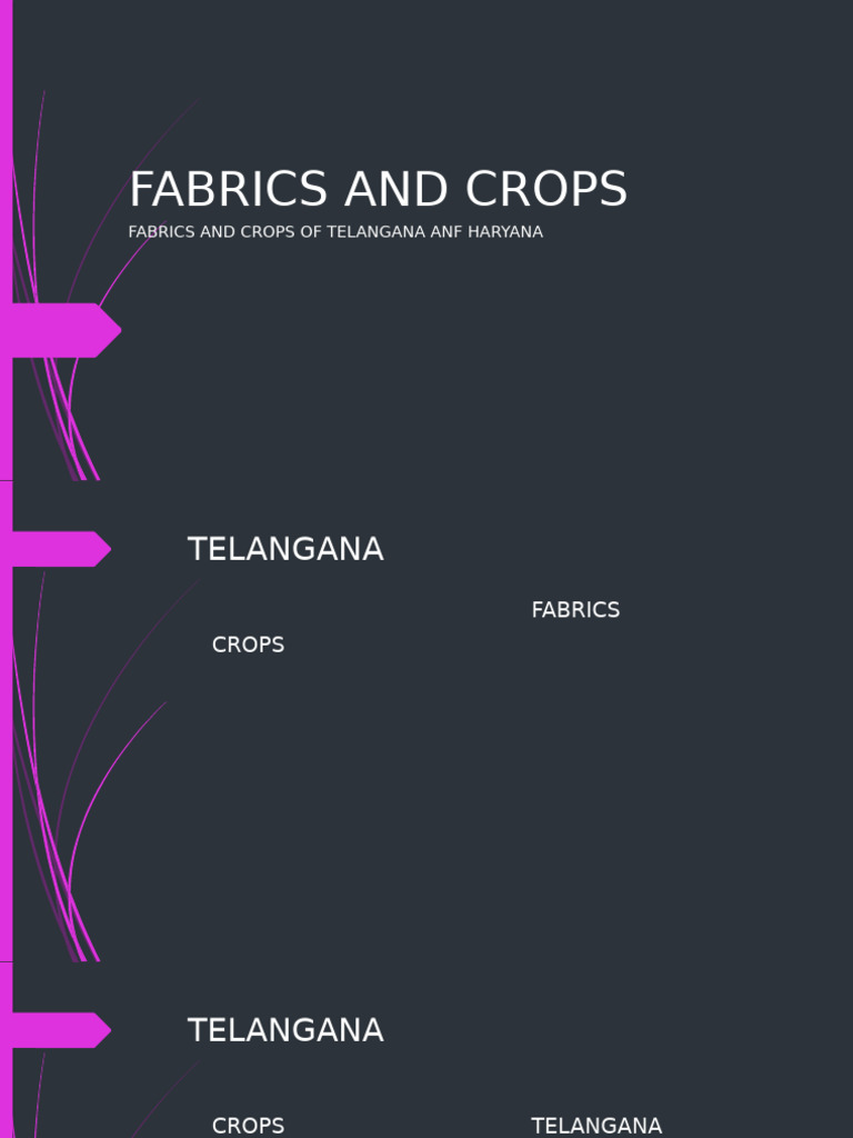 Fabrics and Crops | PDF