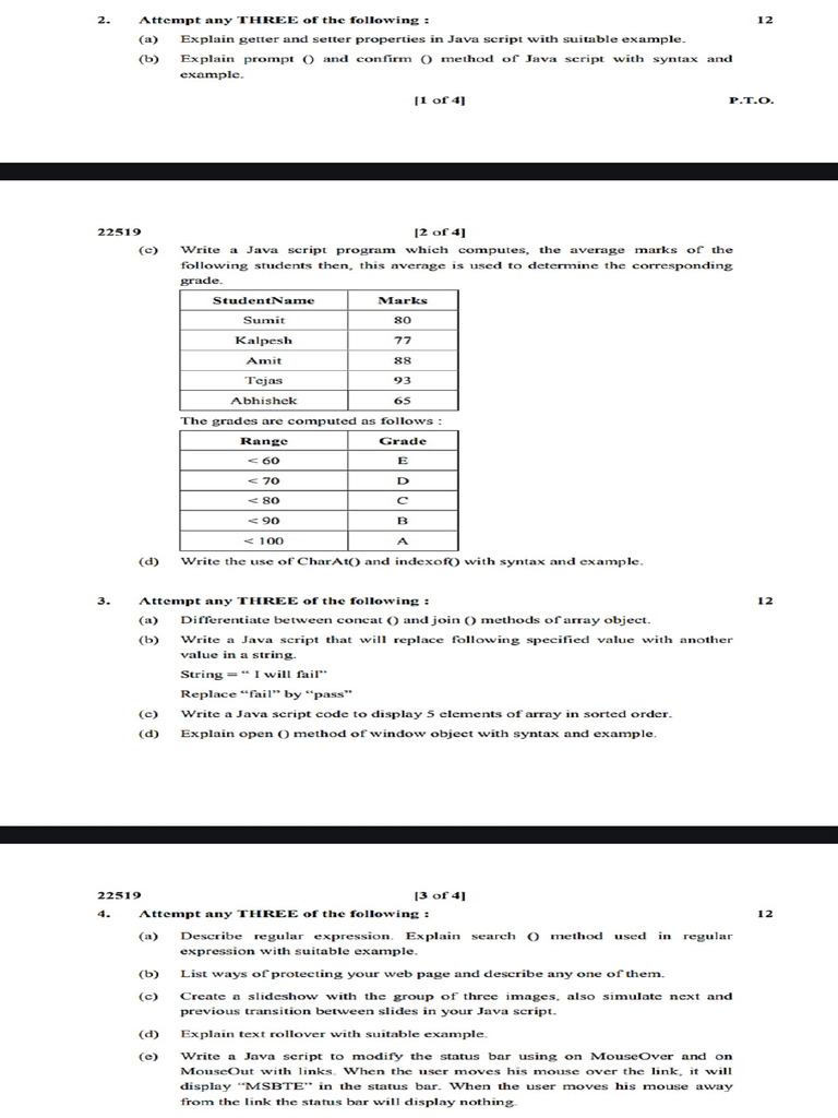 4marks Questions | PDF
