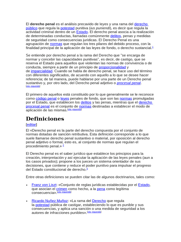 Introducción al Derecho Penal y sus Normas | PDF | Derecho penal | Castigos