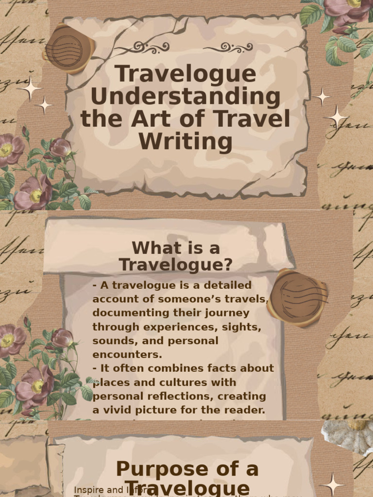 Understanding Personal Travelogues | PDF | Travel Literature | Essays