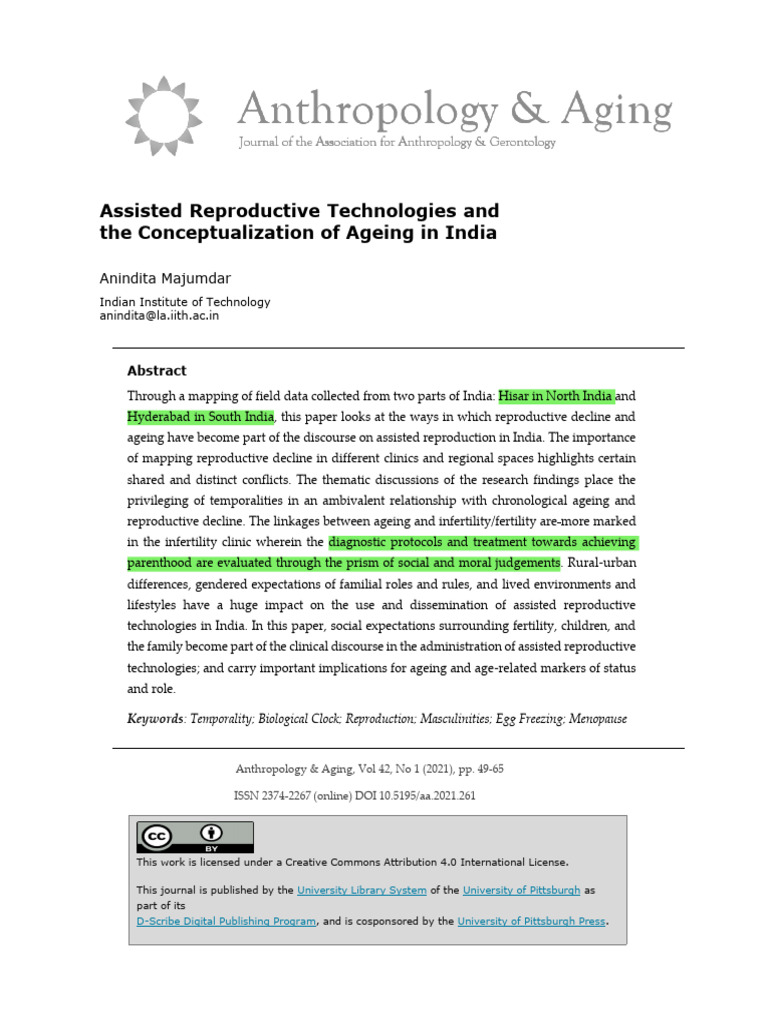 ART | PDF | Infertility | In Vitro Fertilisation
