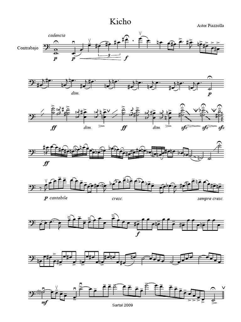 Kicho Contrabajo | PDF