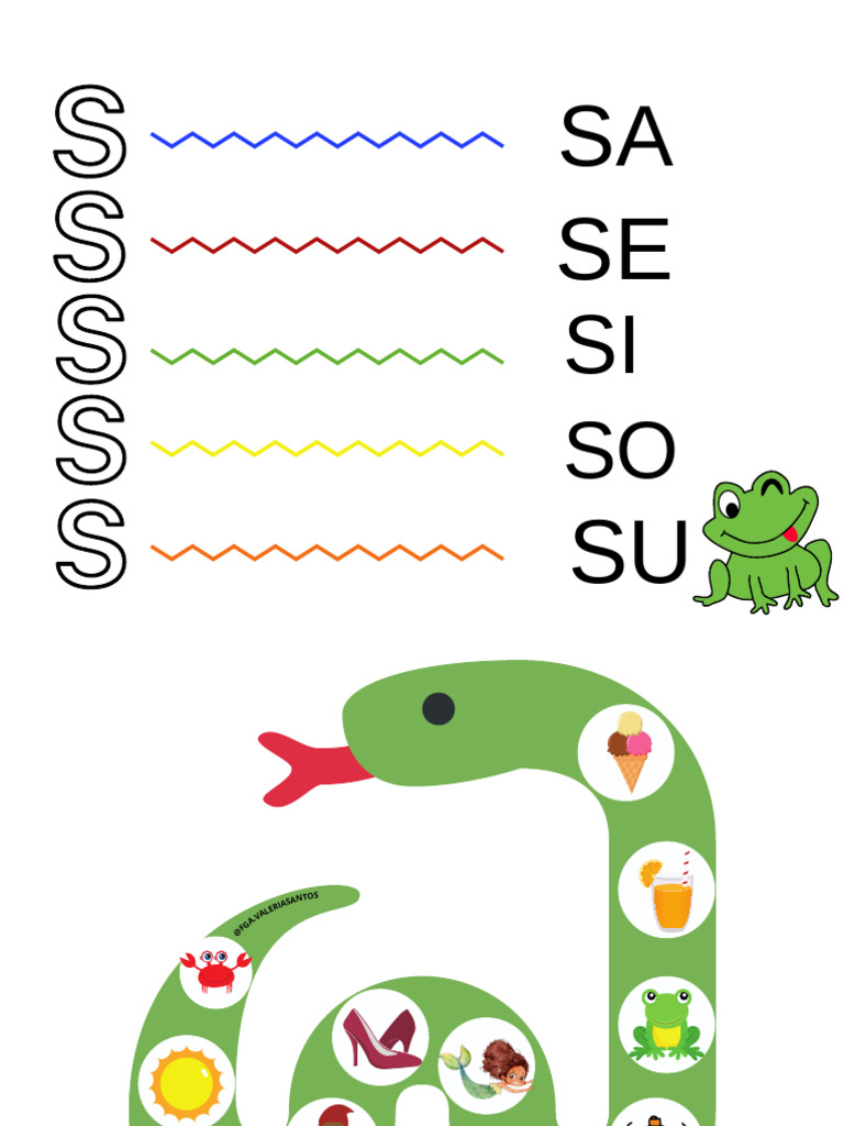 Atividades com o Fonema S | PDF