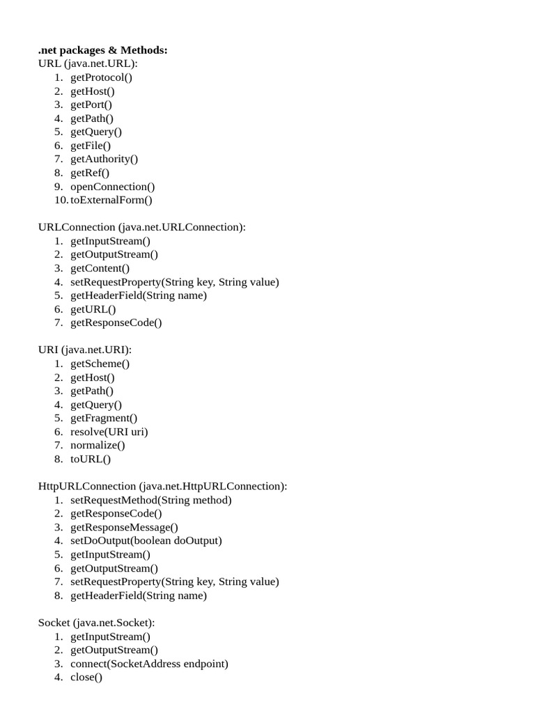 AJP methods | PDF | Uniform Resource Identifier | Computer Programming
