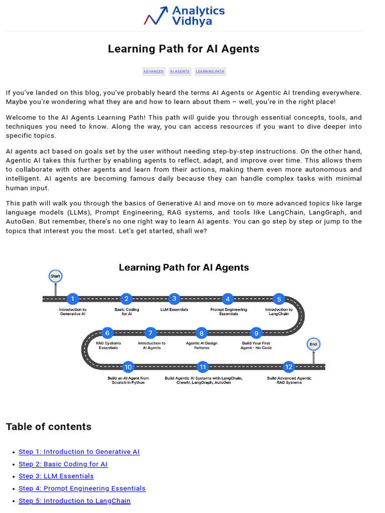 How to Become an Agentic AI Expert in 2025 | PDF | Artificial ...
