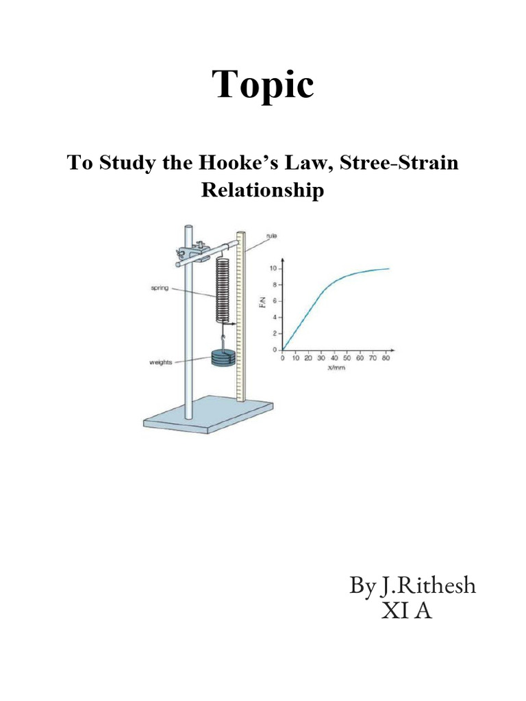 Hookes Law Physics (1) | PDF | Deformation (Engineering) | Strength Of ...