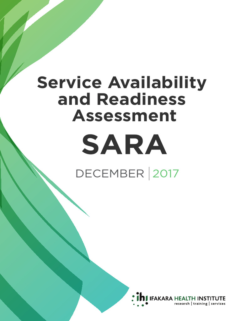Health Service Availability Assessment | PDF | Sexually Transmitted ...
