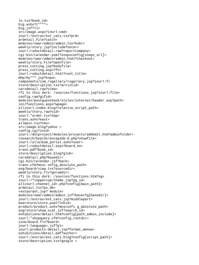 URL Patterns and File Types Analysis | PDF | Computer File | Software