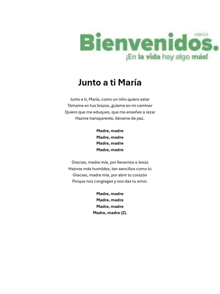 Junto A Ti Maria | PDF