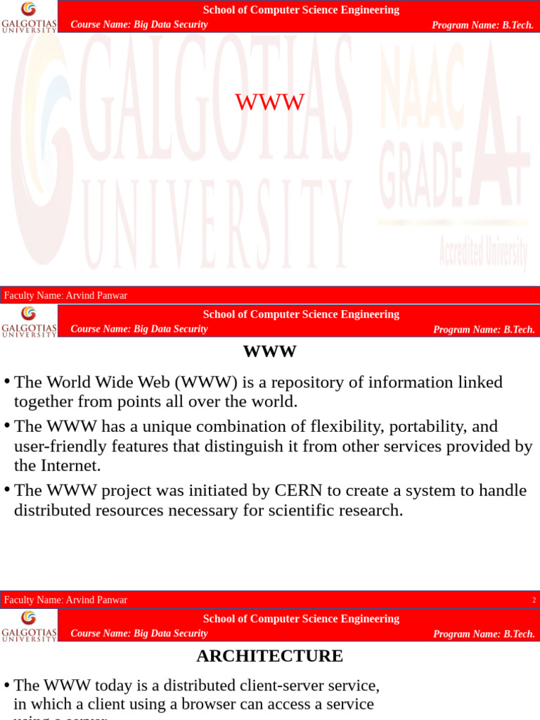 Lecture 2 | PDF | World Wide Web | Internet & Web
