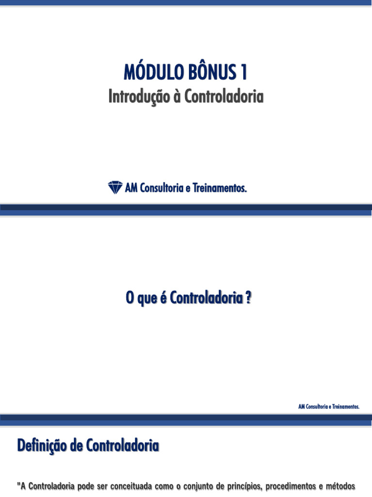 Introdução à Controladoria e Contabilidade | PDF | Planejamento ...