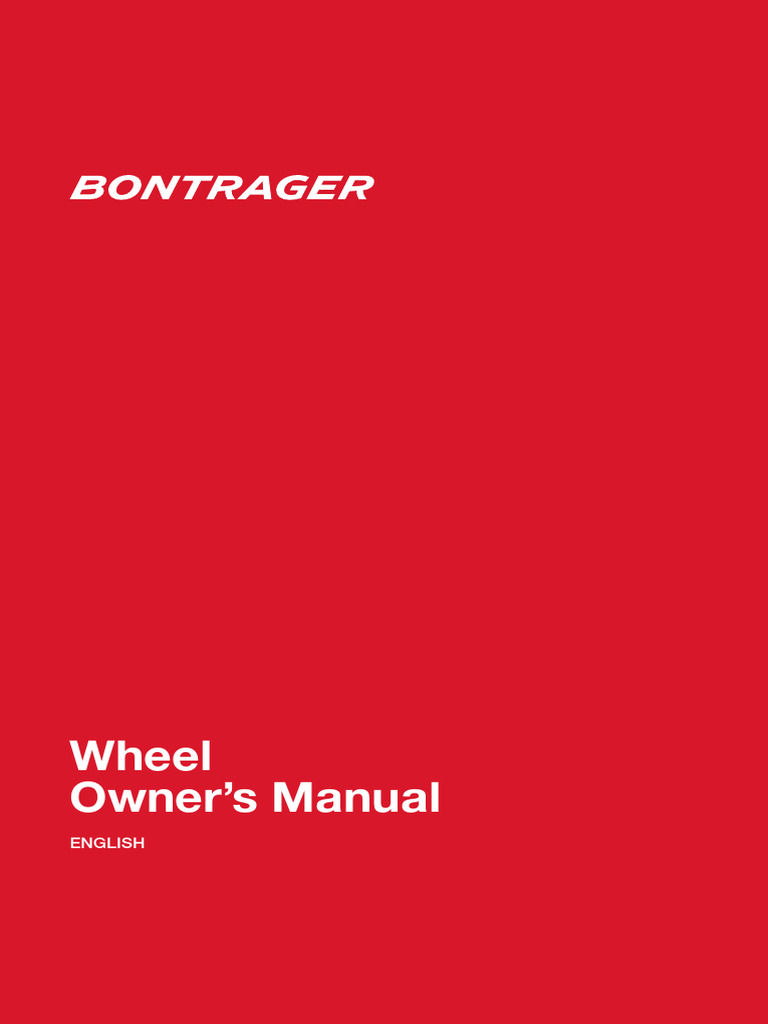 Bontrager BT20 - MANUAL - Wheels - USEN | PDF | Tire | Vehicle Technology