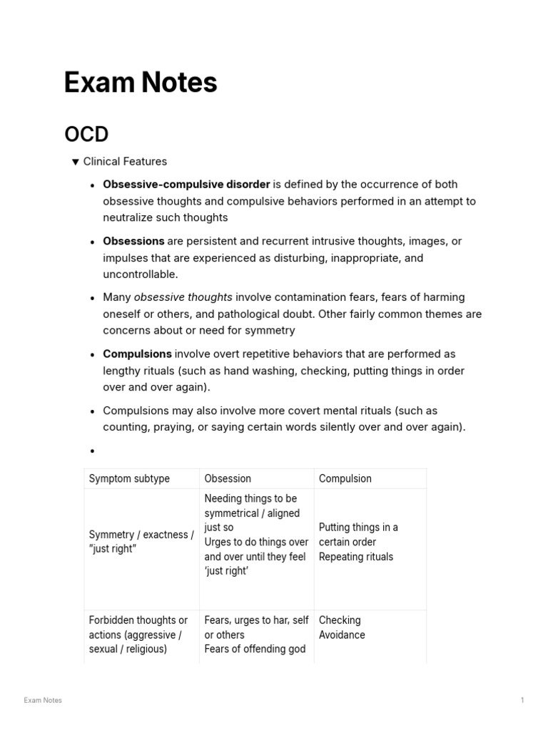 Understanding Obsessive-Compulsive Disorder | PDF | Obsessive ...