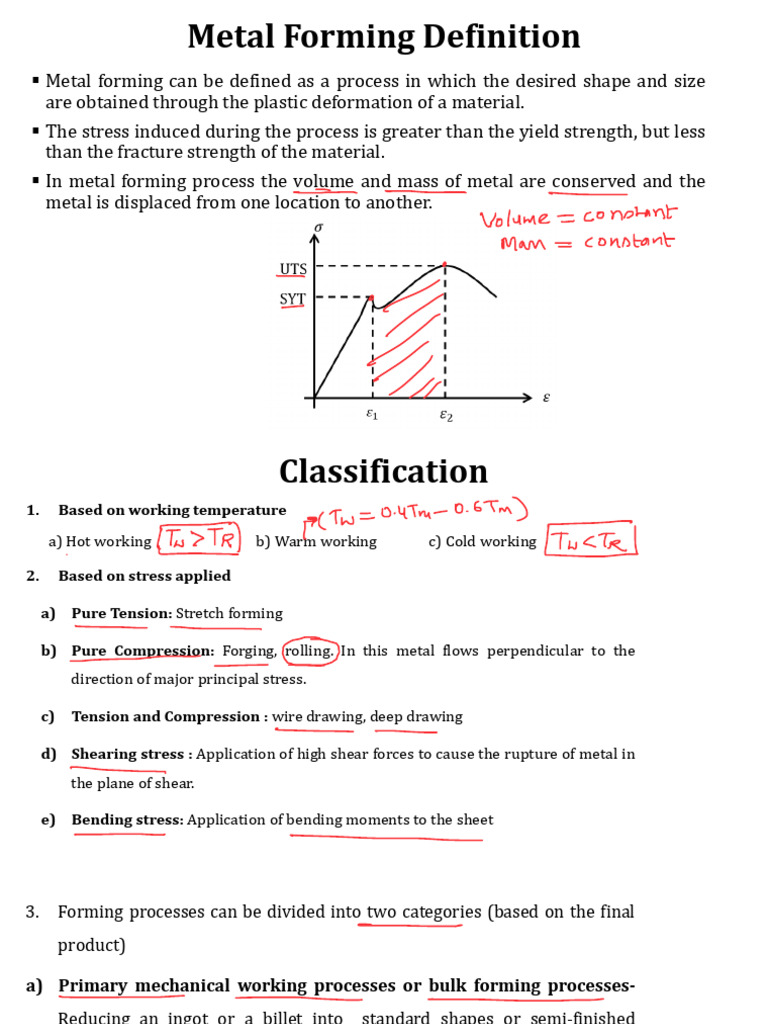 Metal Forming Lec-1 to 4__f664abae-b655-40e9-81c3-1e0cfb867365 | PDF ...