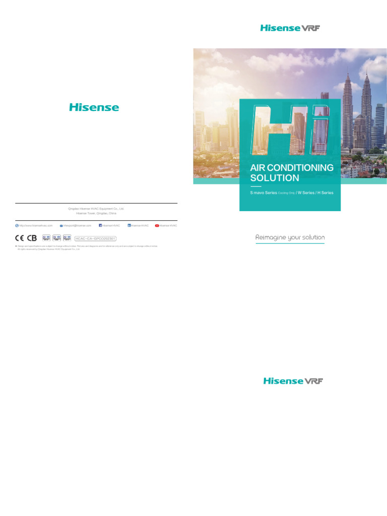 Hisense Air Conditioner Pdf Manufactured Goods