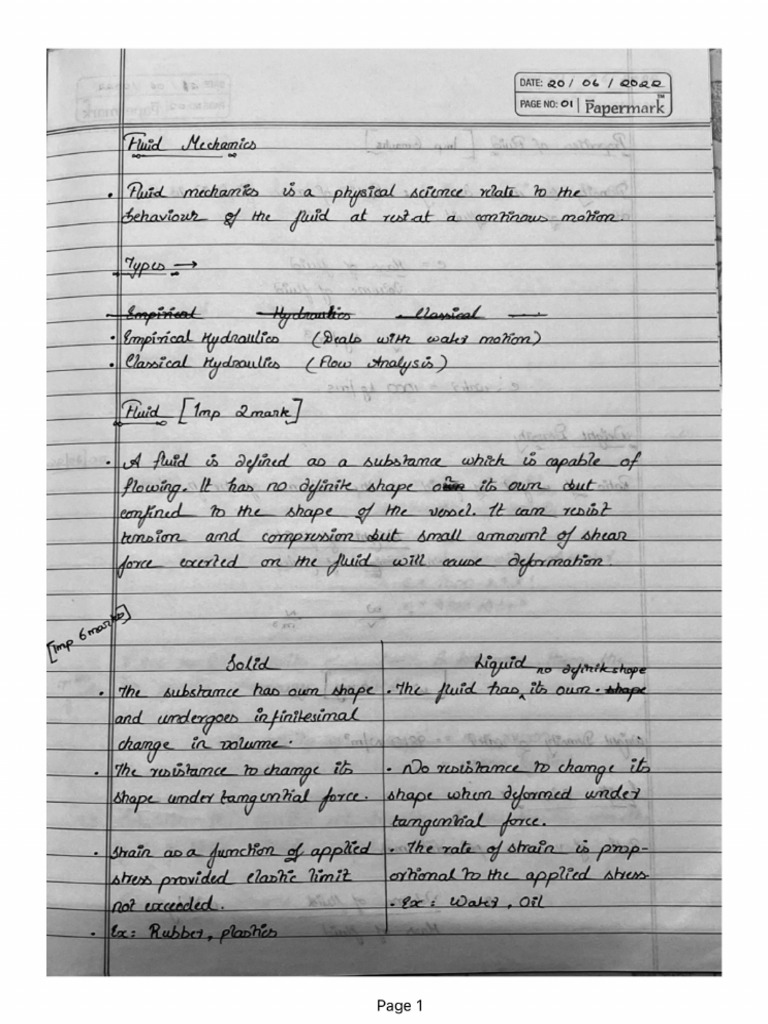 Fluid Mechanics | PDF