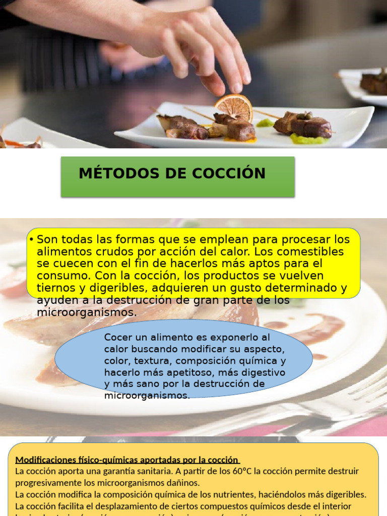 Métodos de Cocción | PDF | Cocinando | Hirviendo