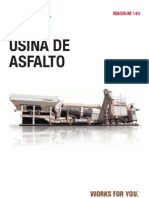 Usina de asfalto Magnum 140 produz até 140 t/h