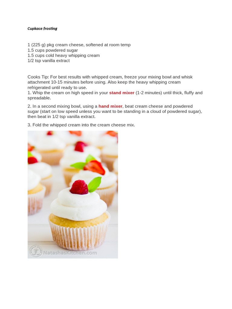 Cupcake Frosting | PDF