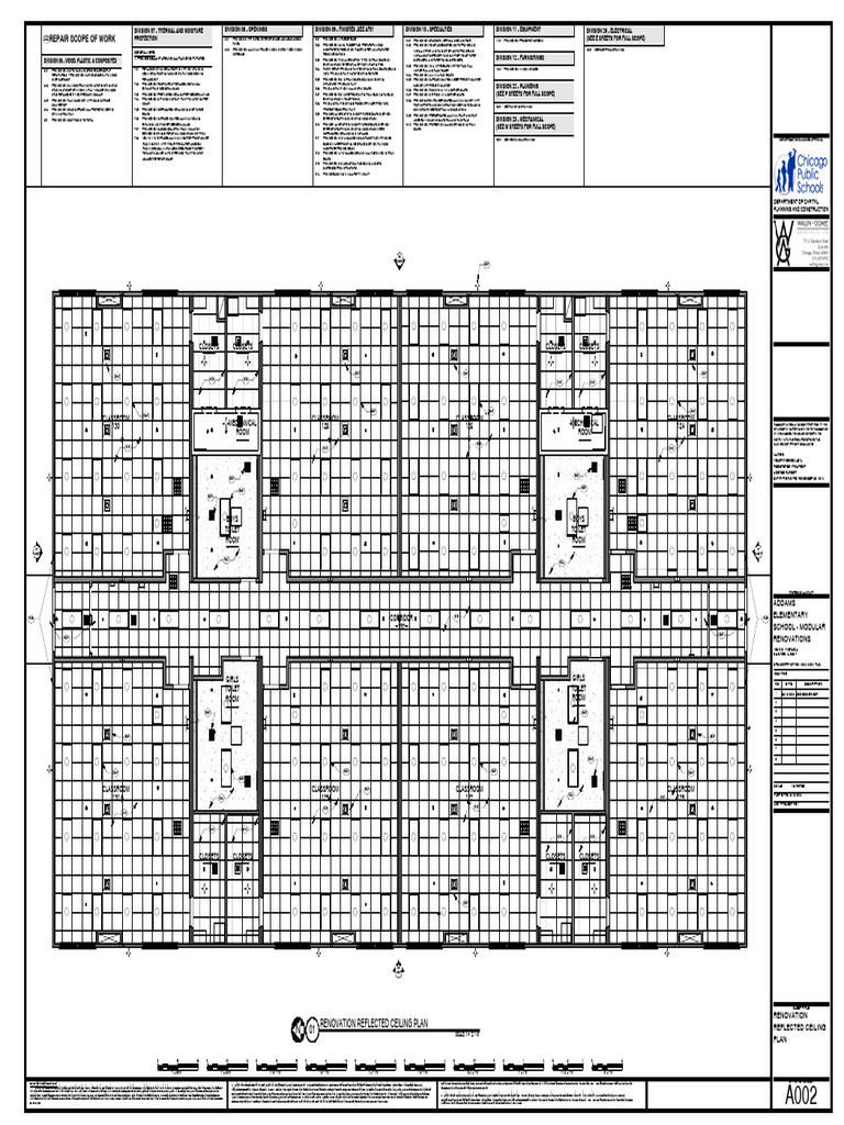 A002 Renovation Reflected Ceiling Plan | PDF | Drywall | Wall