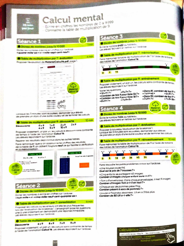 Calcul Mental S3 | PDF