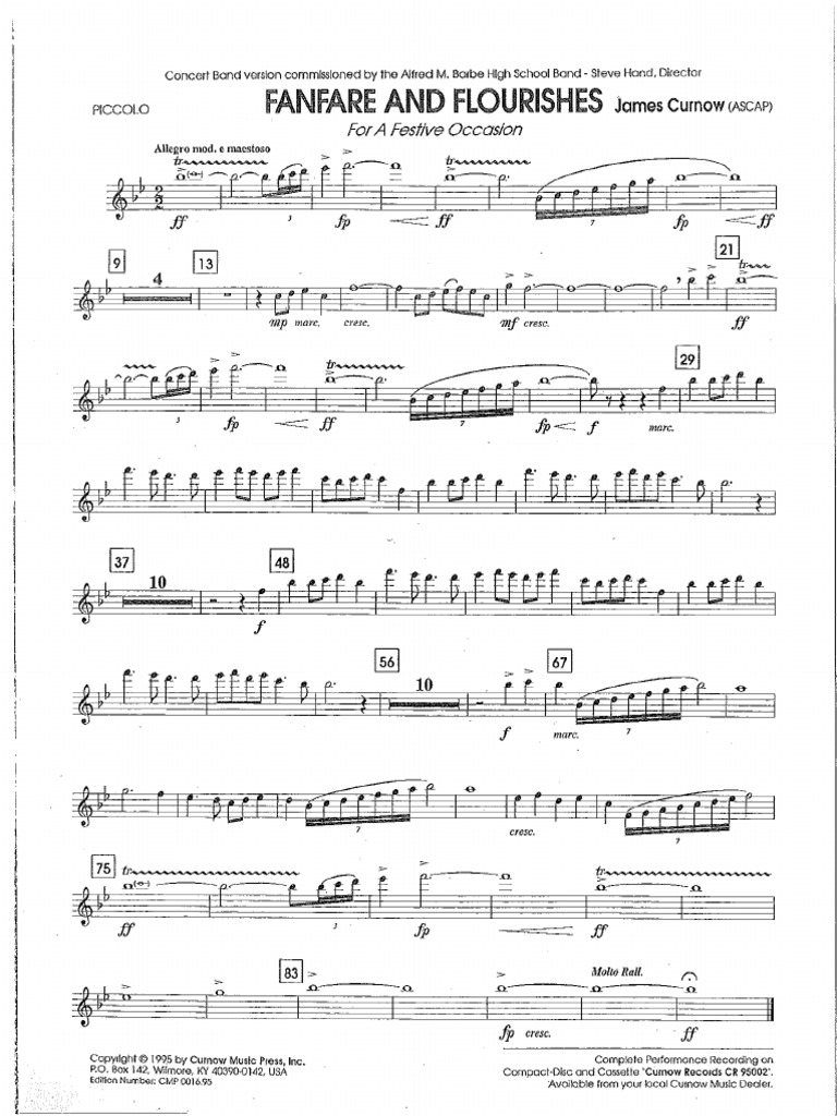 Fanfare and Flourishes | PDF