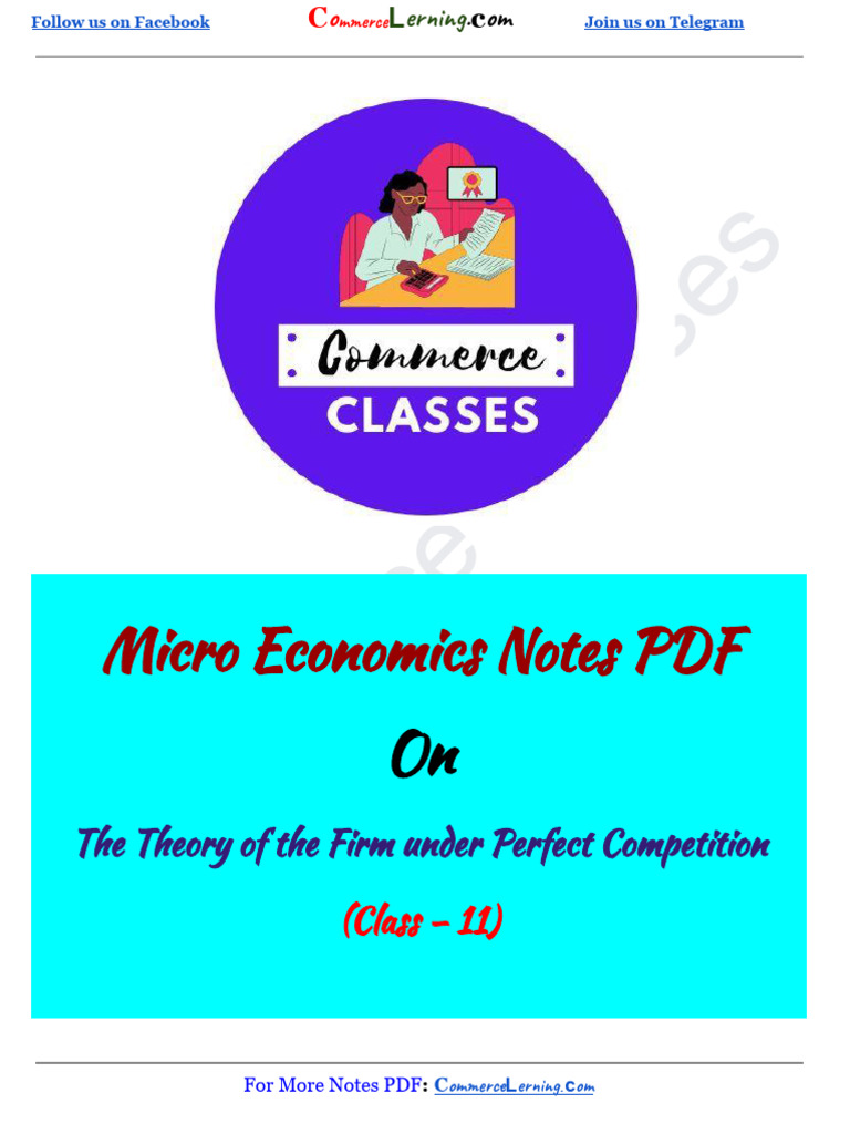 Perfect Competition in Microeconomics | PDF | Perfect Competition ...