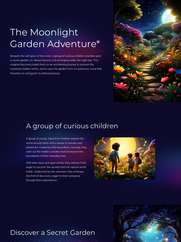 Moonlight Garden Adventure Unveiled | PDF