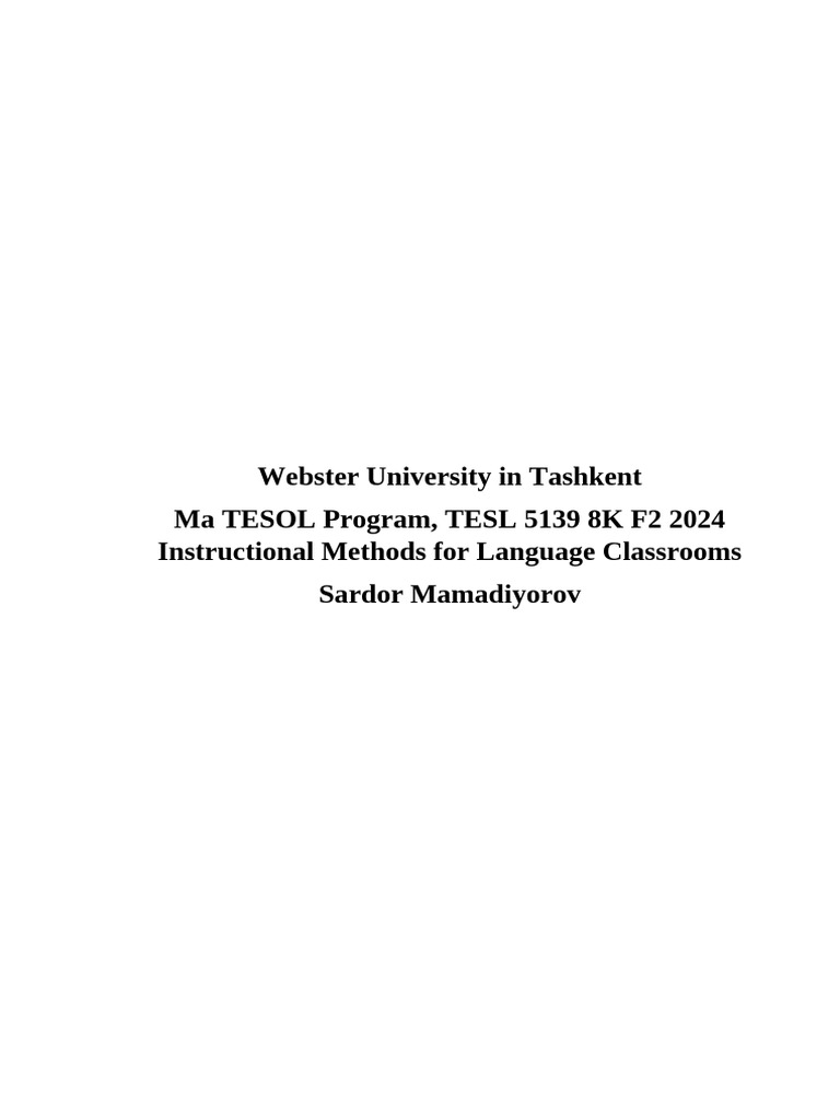 Ma TESOL Program: EFL Learner Strategies | PDF | Reading Comprehension ...