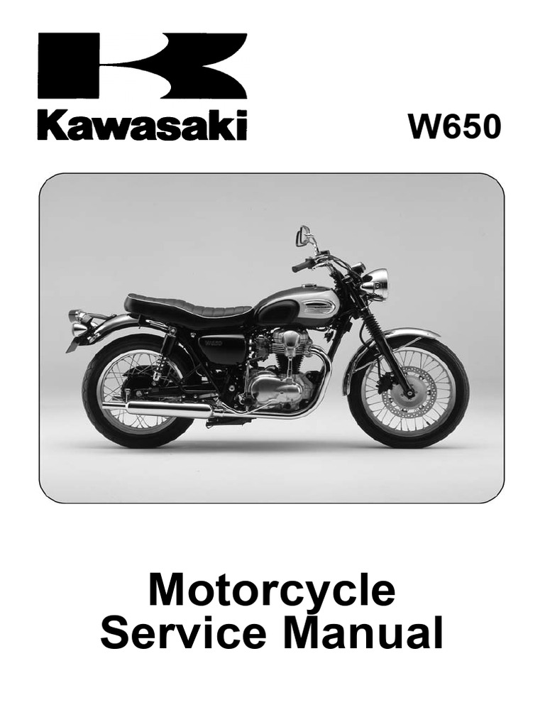Kawasaki W650 Motorcycle Service Manual | PDF | Bearing