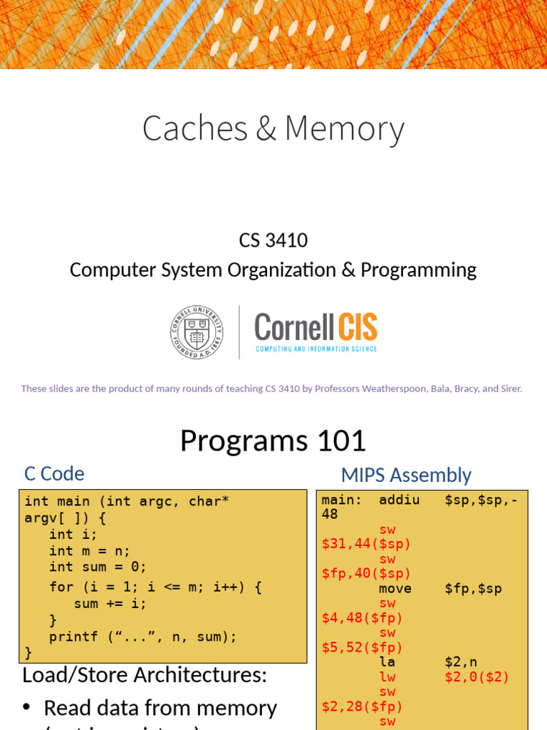 12-caches-notes | PDF | Computer Programming | Computing